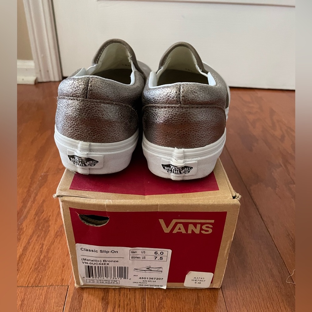 Vans Gold Slip-On Shoes - Picture 4 of 5